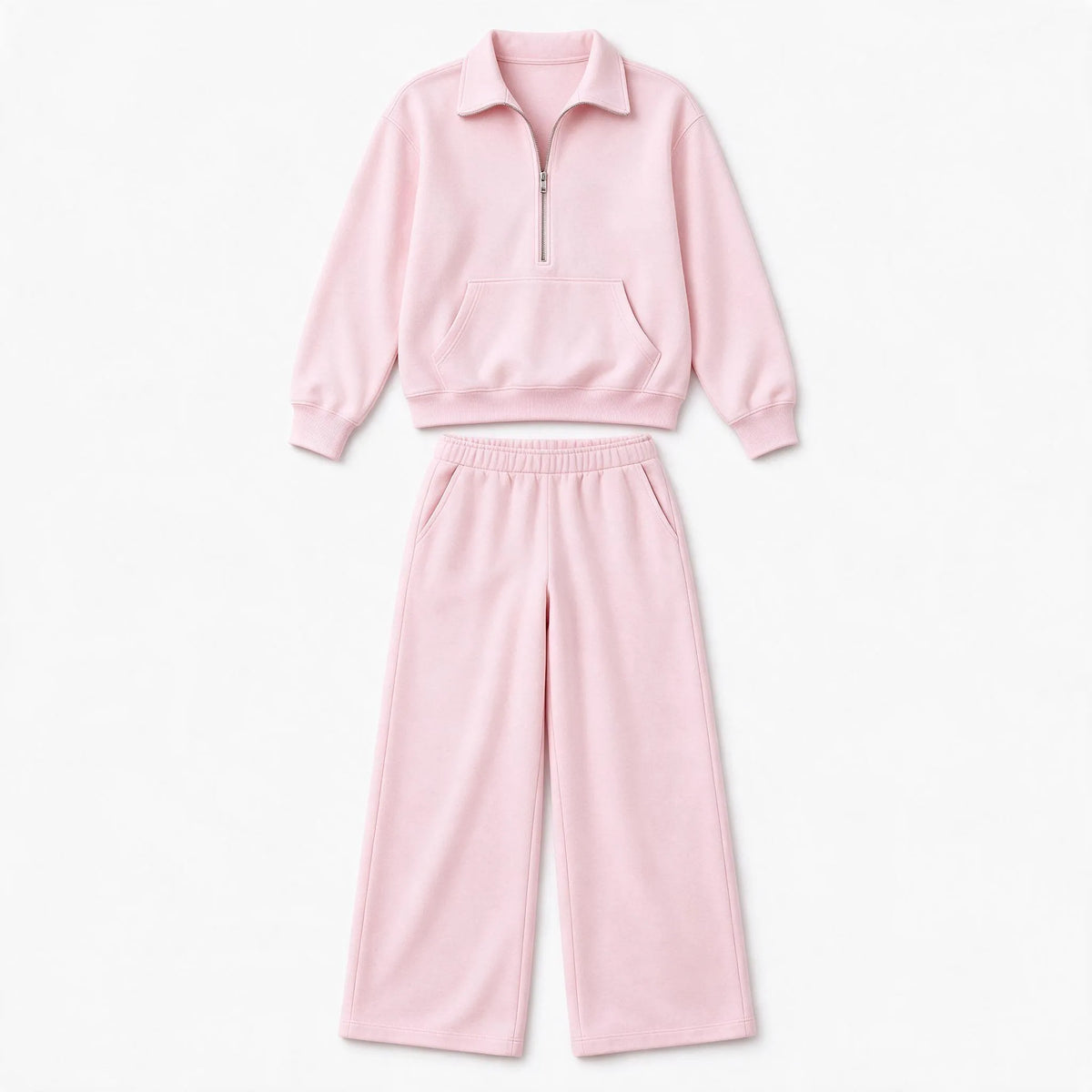 Novalia - Collared Half Zip Loungewear Set