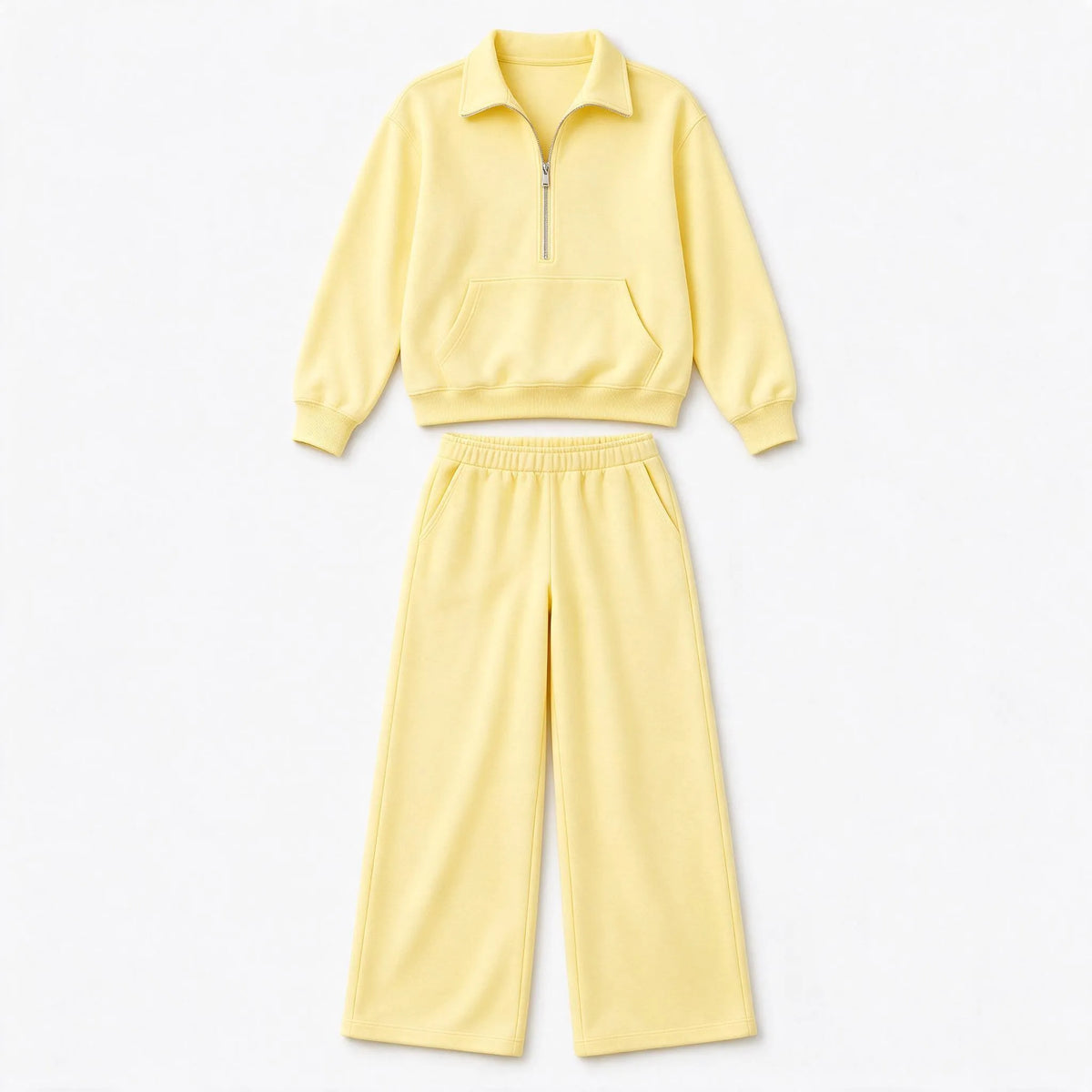Novalia - Collared Half Zip Loungewear Set