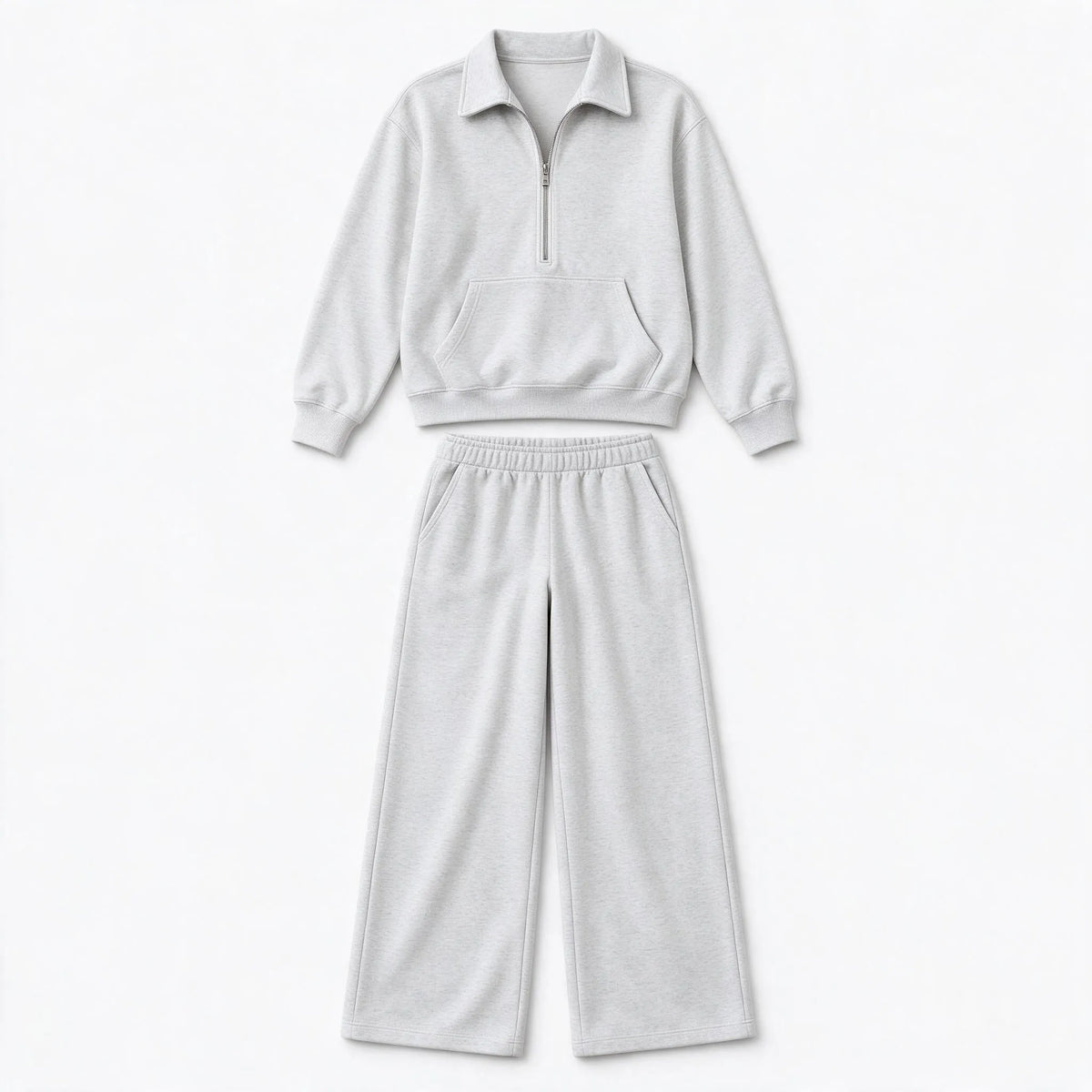 Novalia - Collared Half Zip Loungewear Set