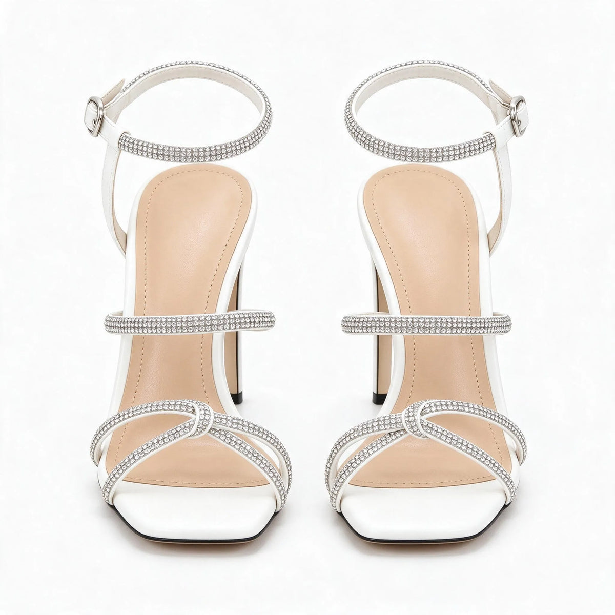 Novarim - Platform Ankle Strap Heeled Sandals