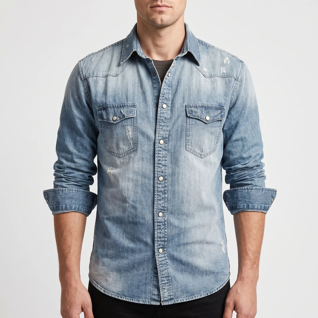 Oakhaven - Classic Washed Western Shirt