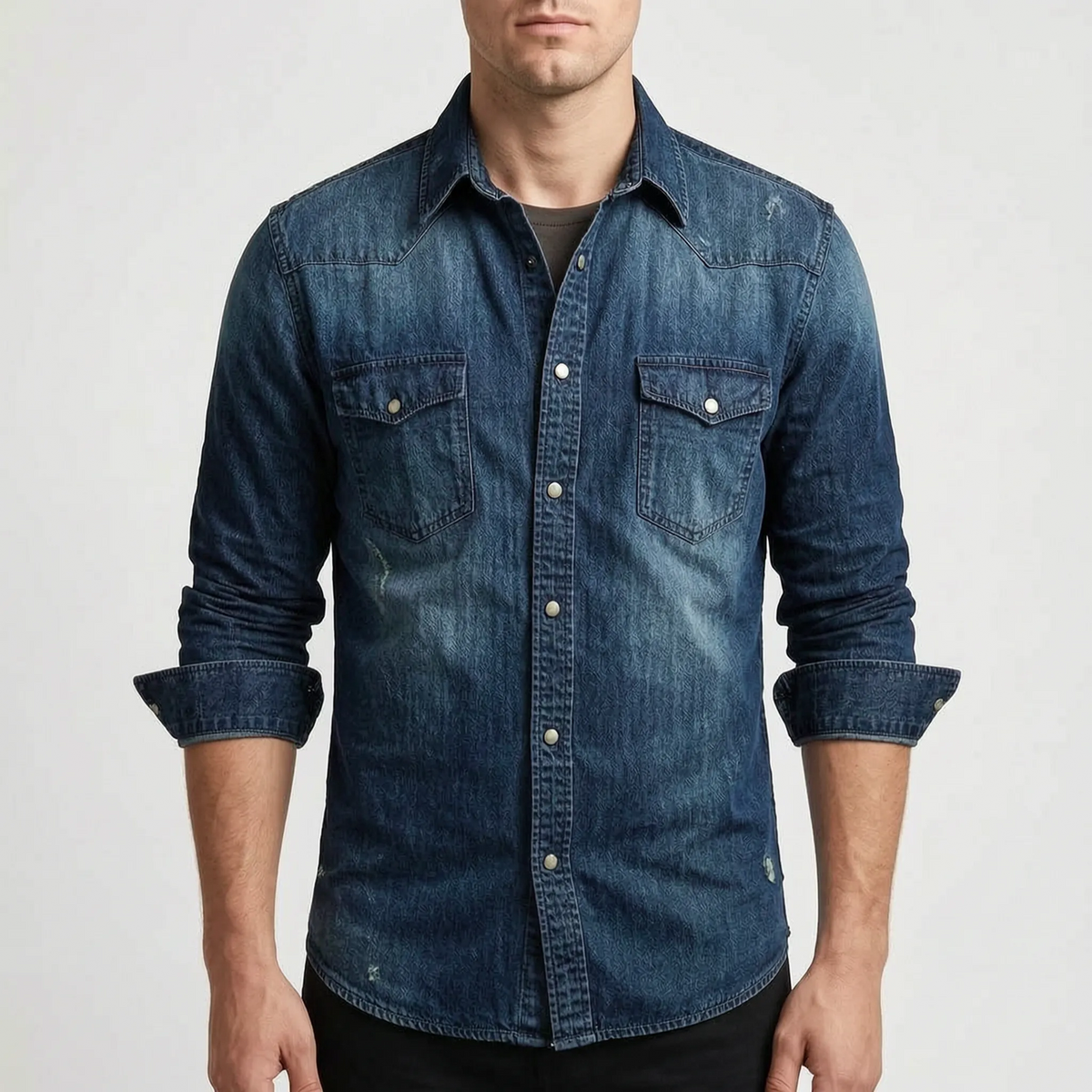 Oakhaven - Classic Washed Western Shirt