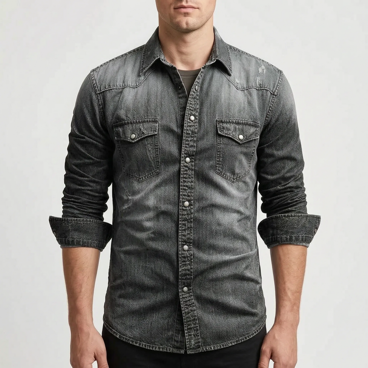 Oakhaven - Classic Washed Western Shirt