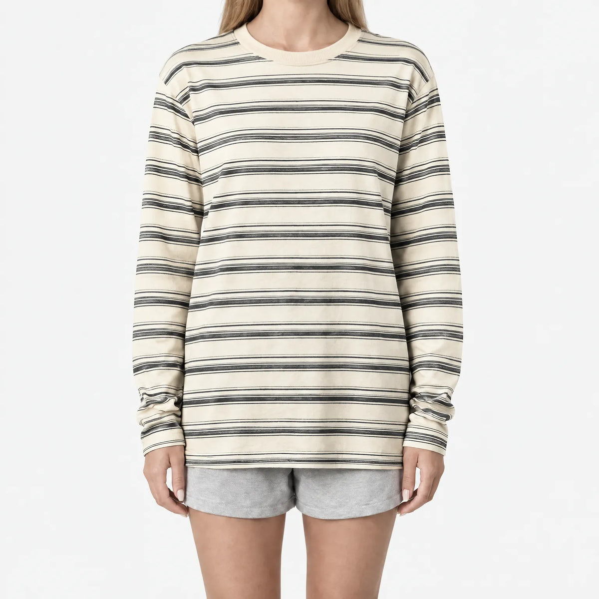 Ostrina - Long Sleeve Striped T-Shirt