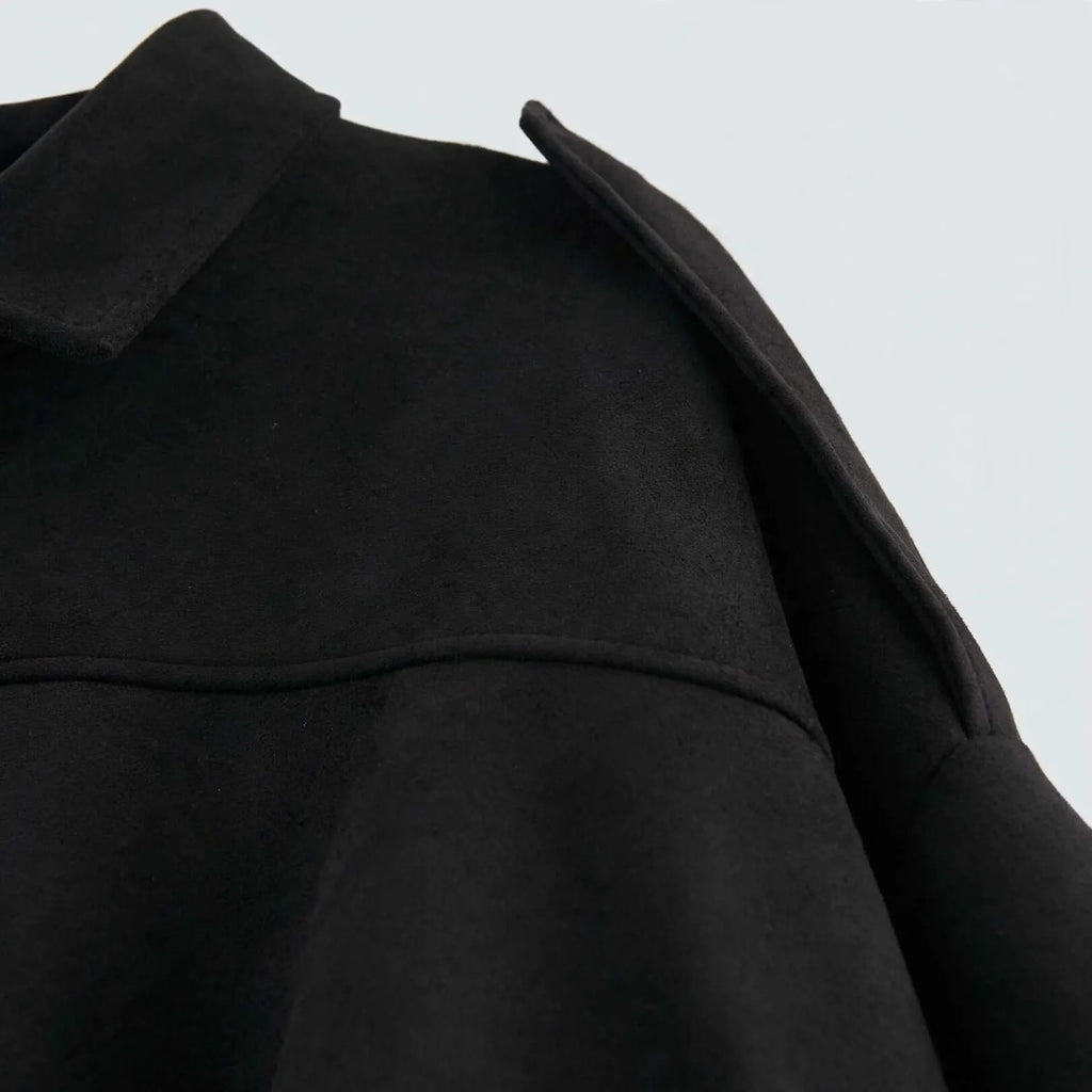 Solmera - Women Relaxed Collar Bomber Jacket