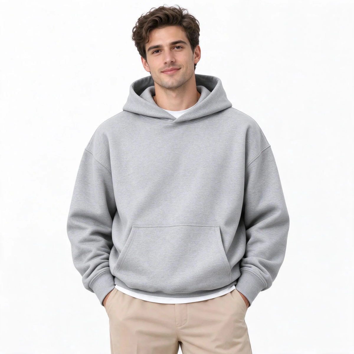 Solphex - Loose Fit Casual Fleece Hoodie