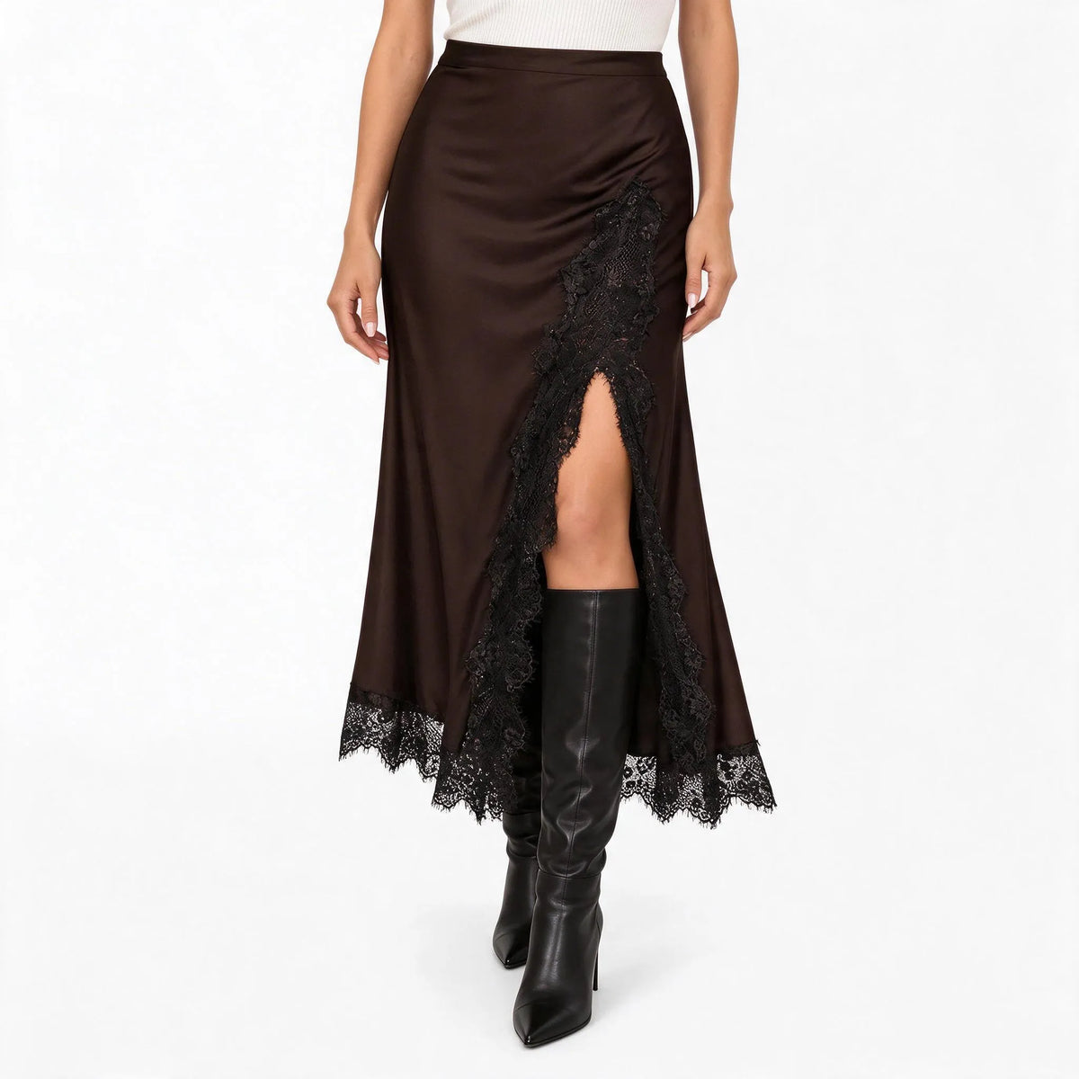Sylene - Midi Length Skirt With Side Slit