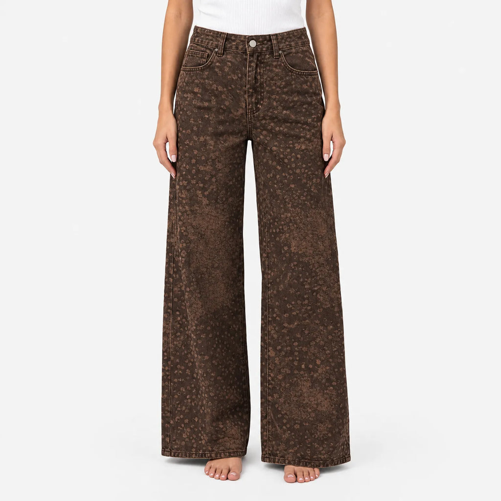 Tarnis - Low Waist Wide Leg Jeans
