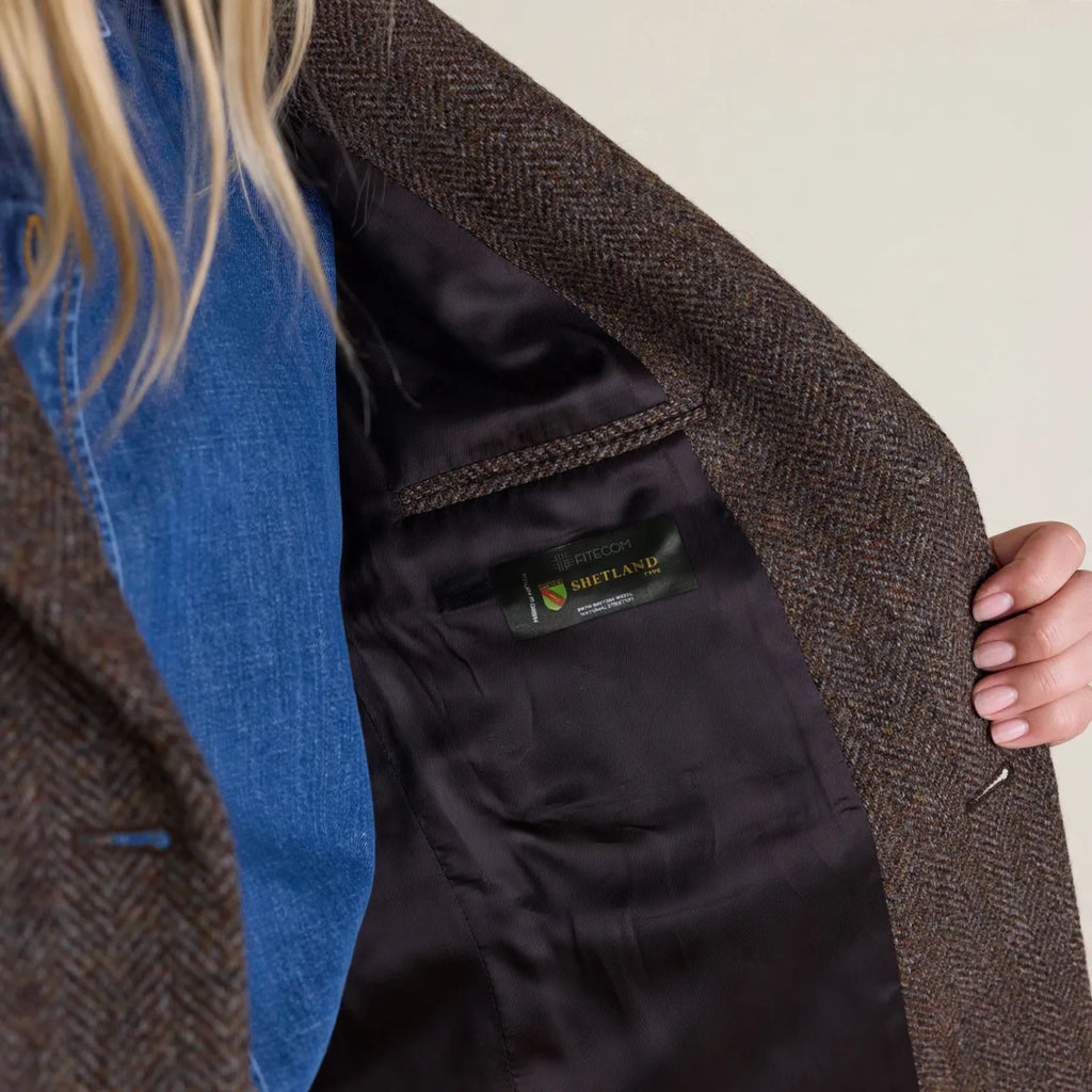 Tarnock - Relaxed Herringbone Blazer For Women