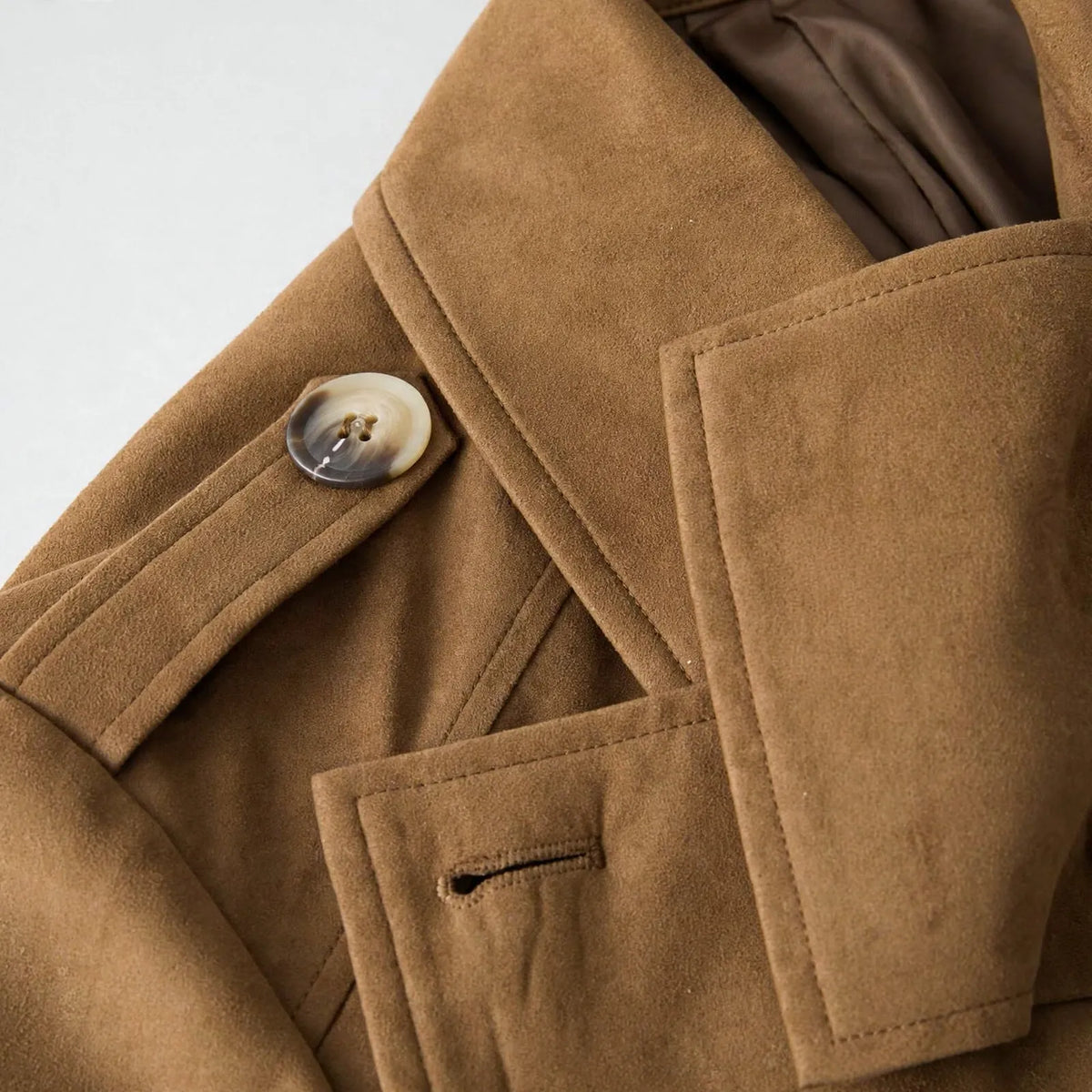 Taryon - Cropped Button Front Utility Jacket