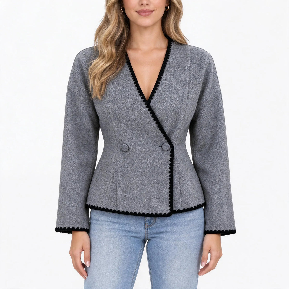 Tassio - Tailored Short Double Breasted Jacket