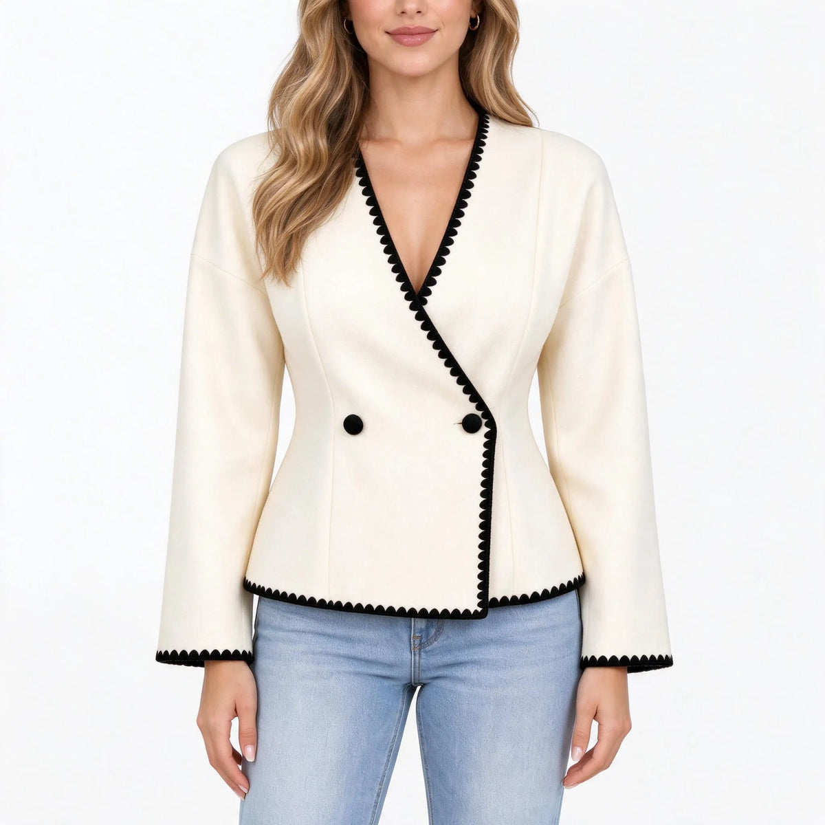 Tassio - Tailored Short Double Breasted Jacket