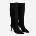 Velante - Pointed Toe Stiletto Sock Boots