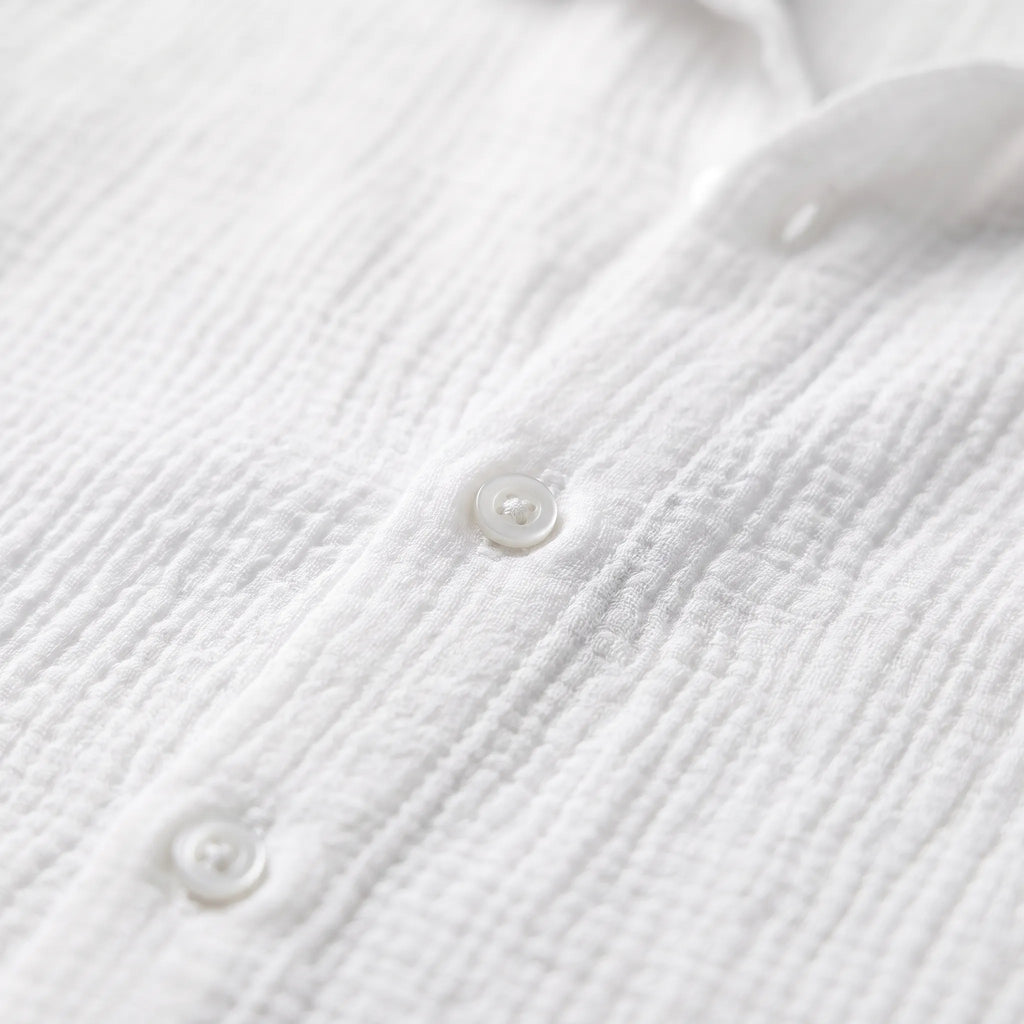 Velsio - Textured Long-Sleeved Mens Shirt