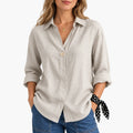Verlane - Relaxed Fit Collared Blouse For Women