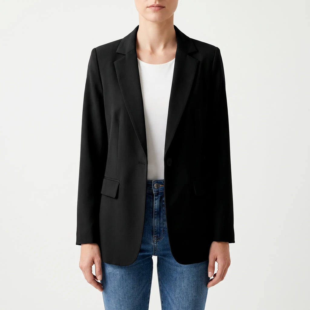 VersaBlaze - Relaxed Single-Button Womens Blazer