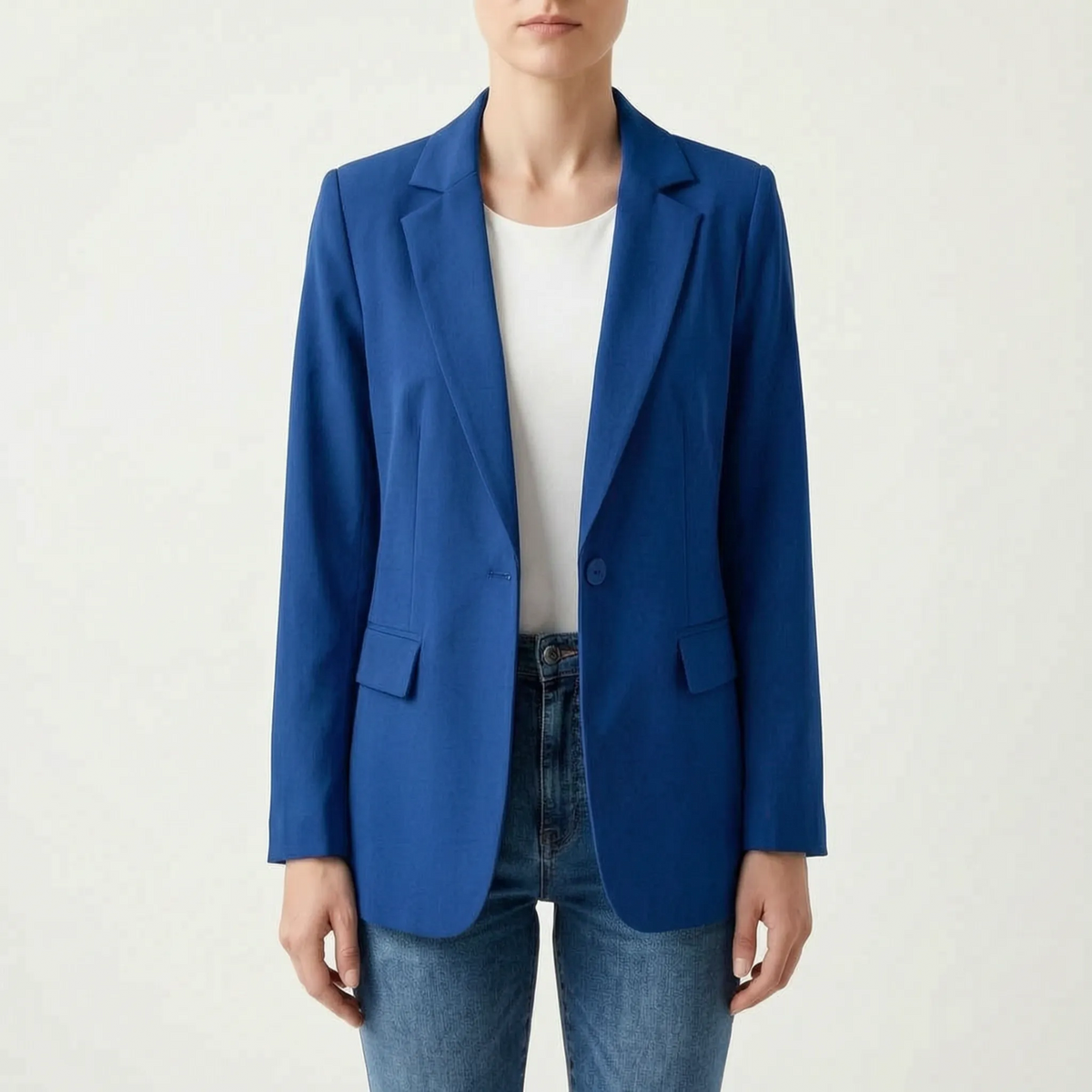 VersaBlaze - Relaxed Single-Button Womens Blazer