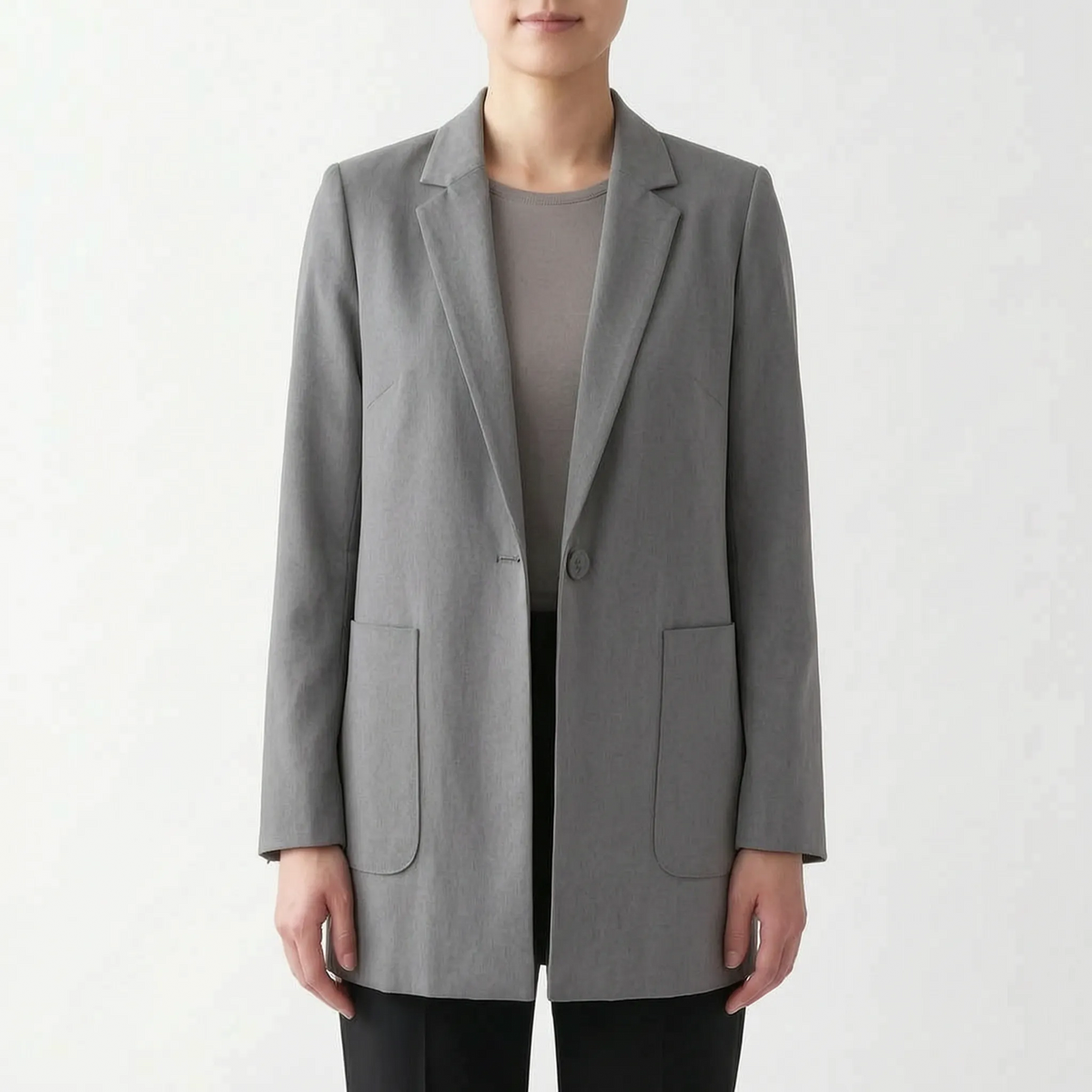 Vestra - Longline Open Front Womens Blazer