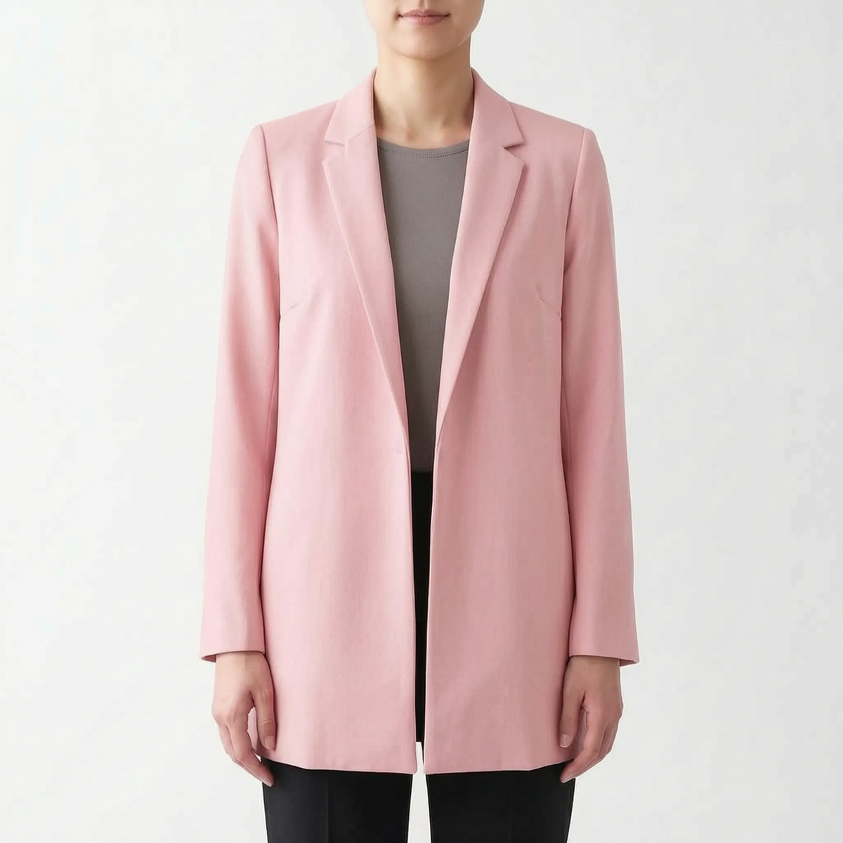 Vestra - Longline Open Front Womens Blazer