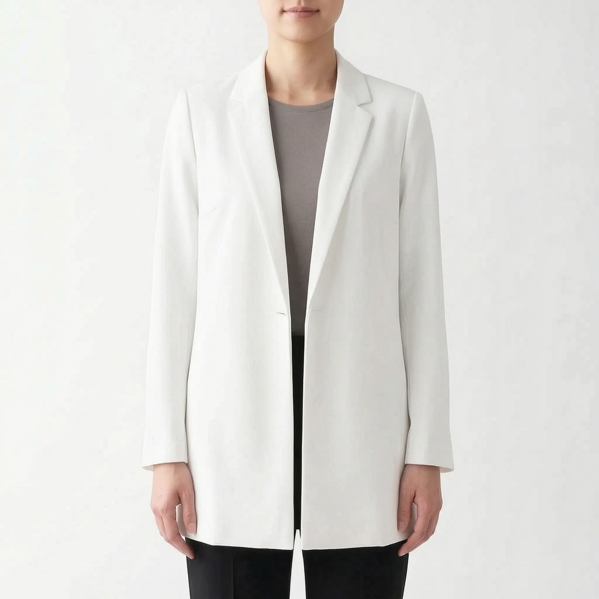 Vestra - Longline Open Front Womens Blazer