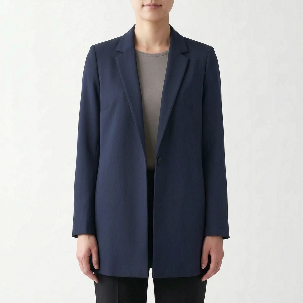 Vestra - Longline Open Front Womens Blazer