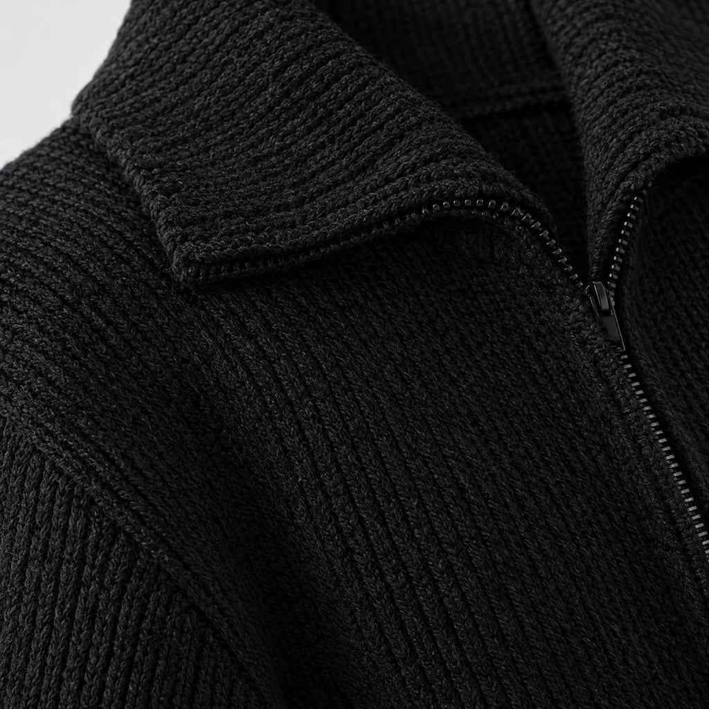 Vondar - Zip Front Knit Cardigan