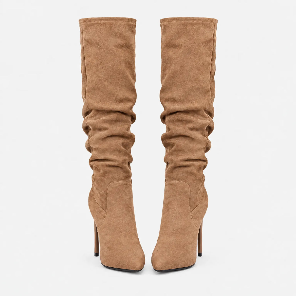 Vontur - Heeled Pointed Slouch Boots