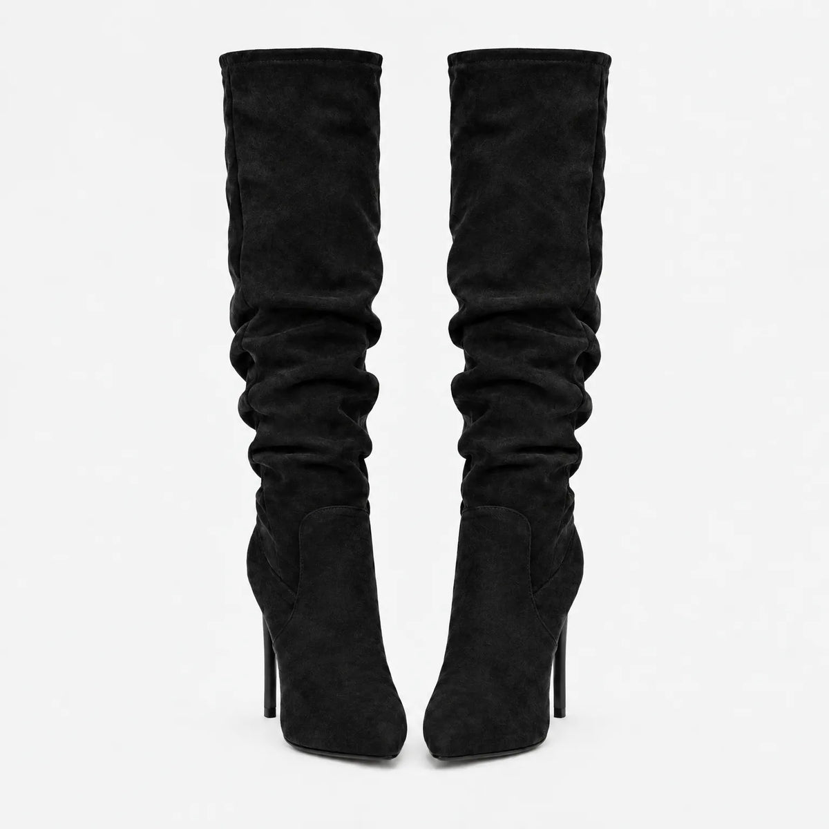 Vontur - Heeled Pointed Slouch Boots