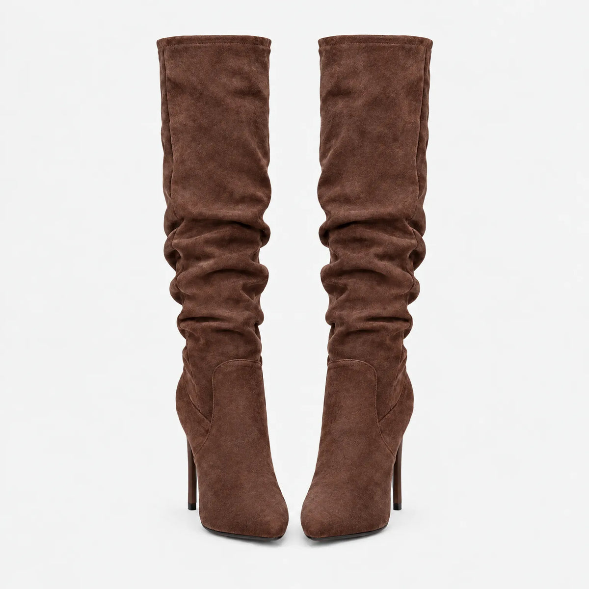 Vontur - Heeled Pointed Slouch Boots