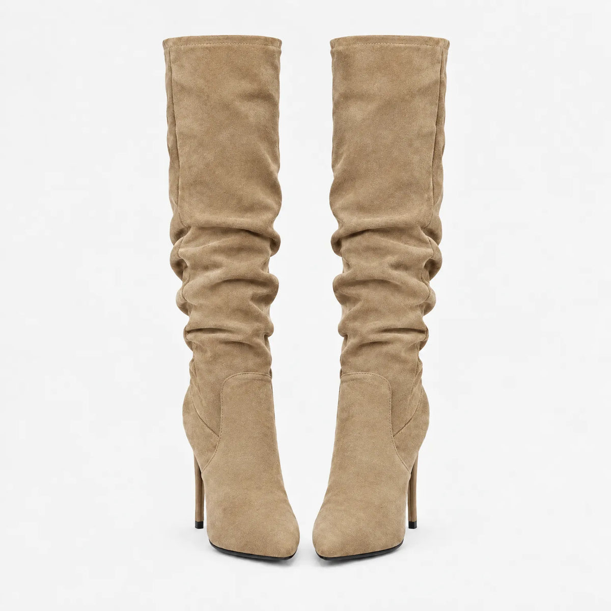 Vontur - Heeled Pointed Slouch Boots
