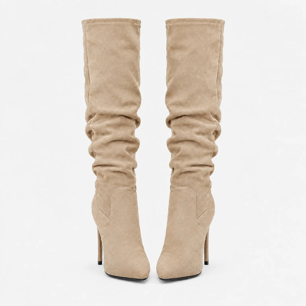 Vontur - Heeled Pointed Slouch Boots