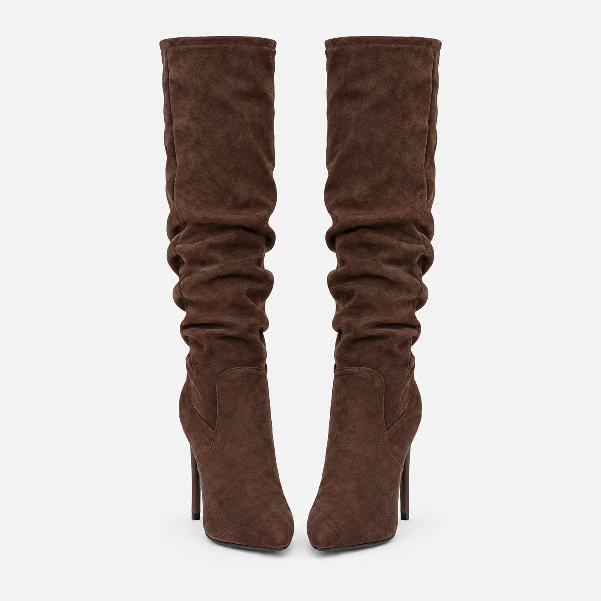 Vontur - Heeled Pointed Slouch Boots