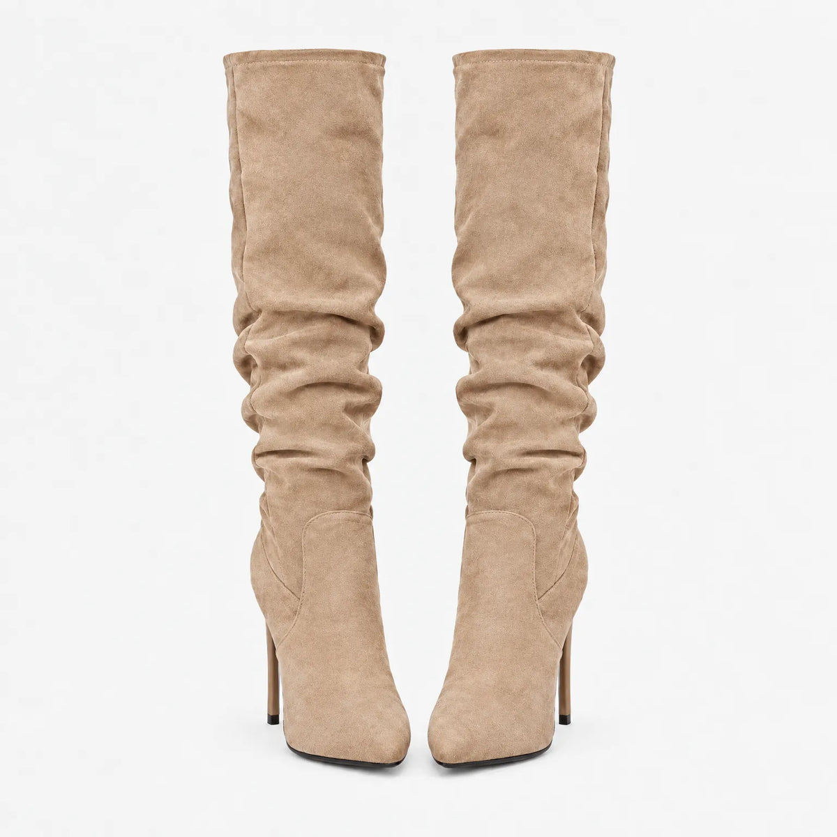 Vontur - Heeled Pointed Slouch Boots