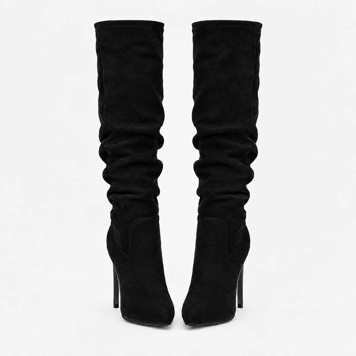 Vontur - Heeled Pointed Slouch Boots