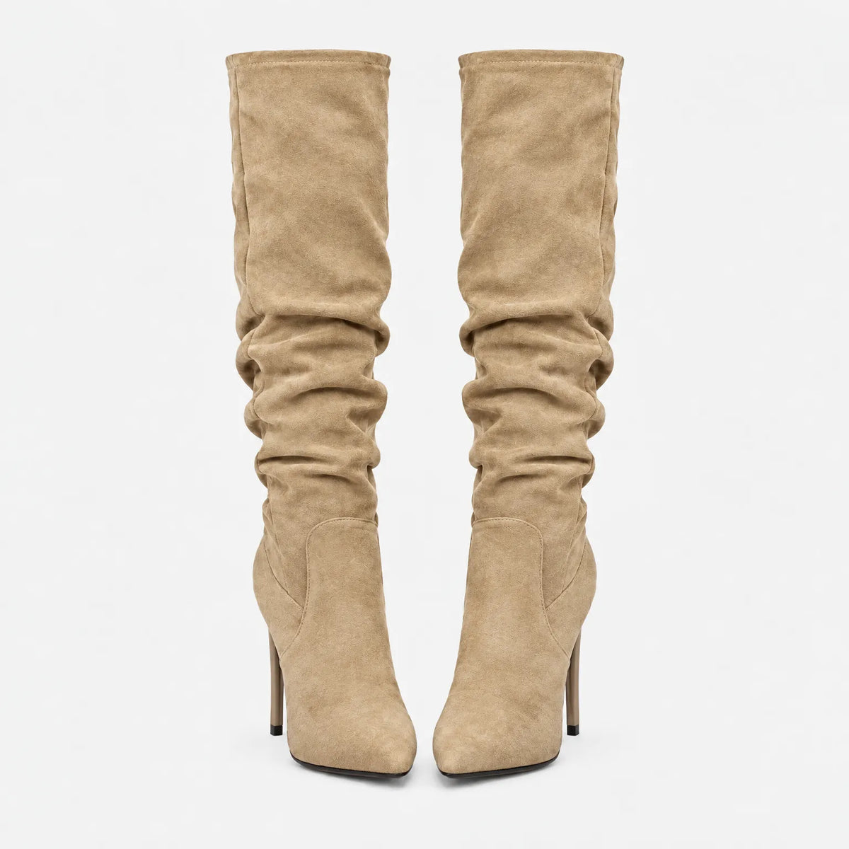 Vontur - Heeled Pointed Slouch Boots