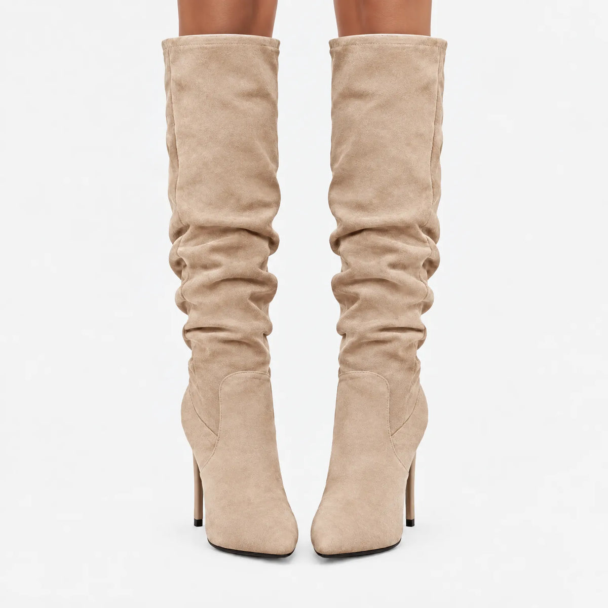 Vontur - Heeled Pointed Slouch Boots