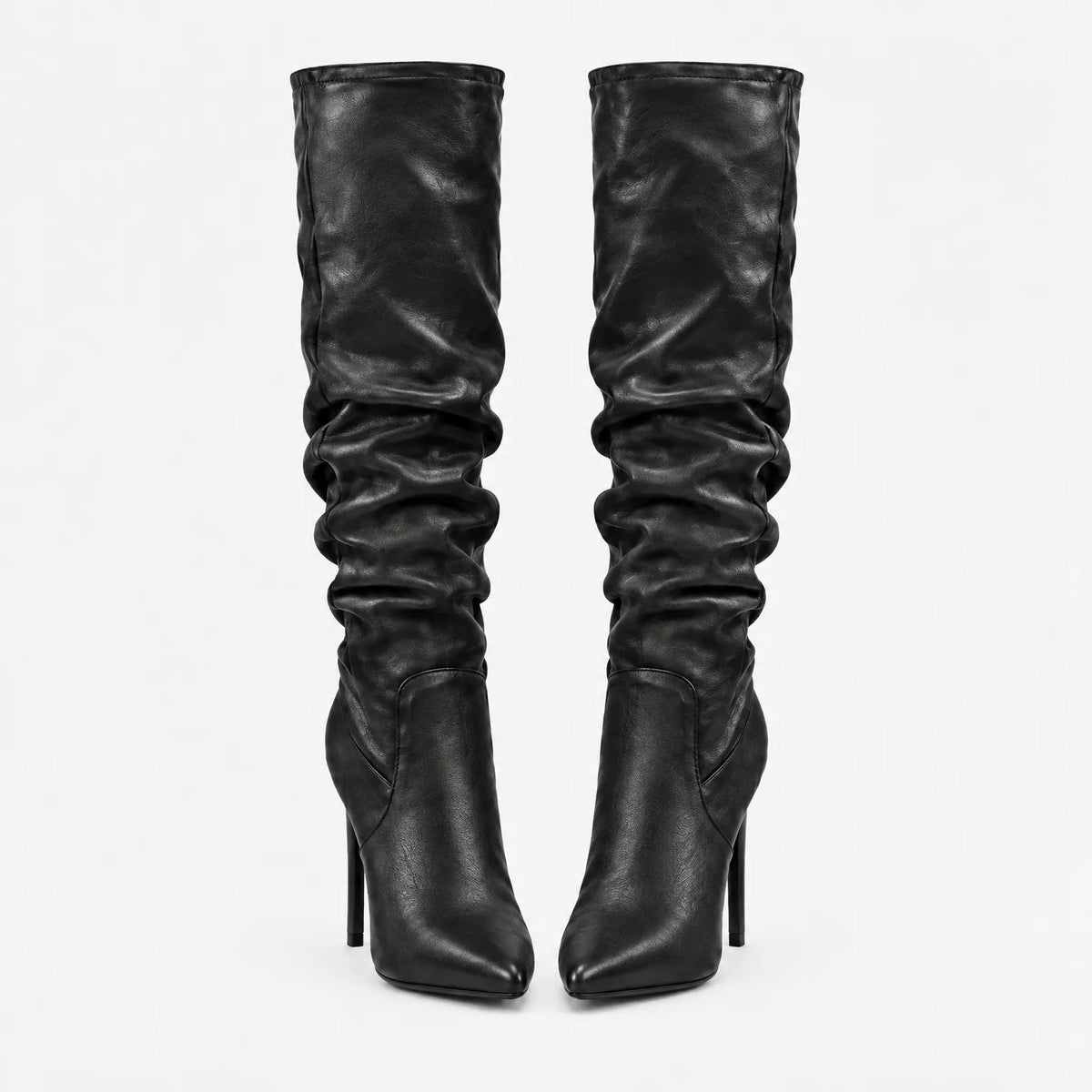 Vontur - Heeled Pointed Slouch Boots