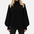 Vornik - Rib-Knit Asymmetrical High Neck Jumper