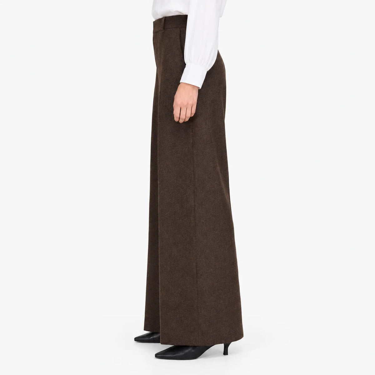 Zadico - High Waist Wide Leg Trousers