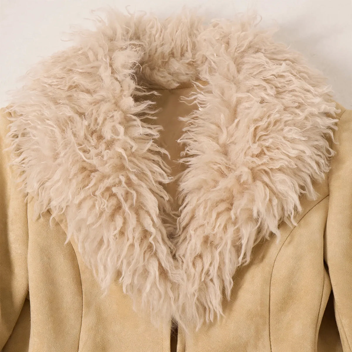 Zanthea - Faux Fur Trim Cropped Jacket
