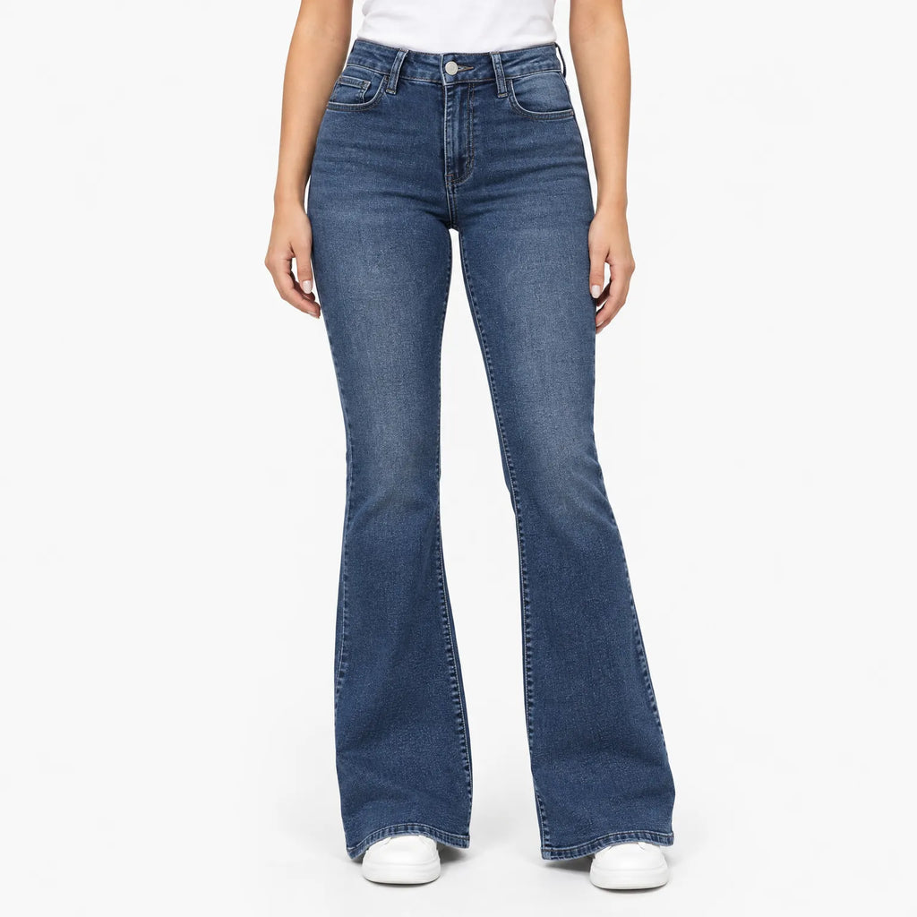 Zentry - High Waisted Flare Jeans