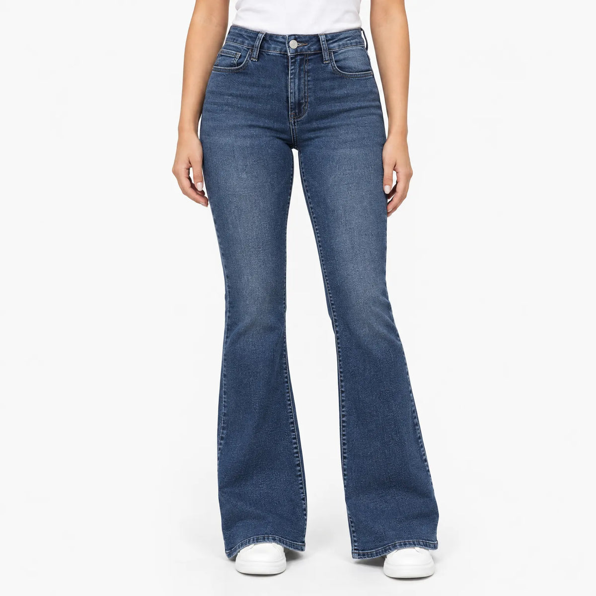 Zentry - High Waisted Flare Jeans