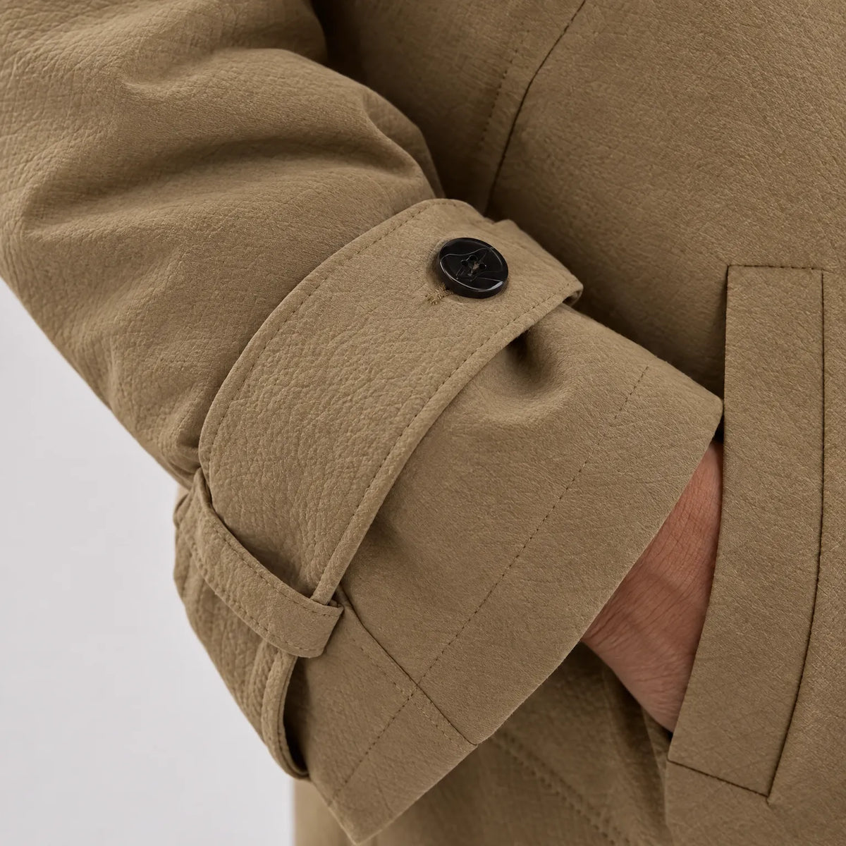 Zoryn - Cropped Oversized Funnel Neck Jacket